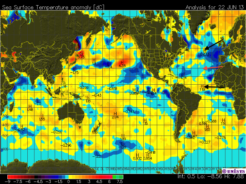 sst anomaly tripole
